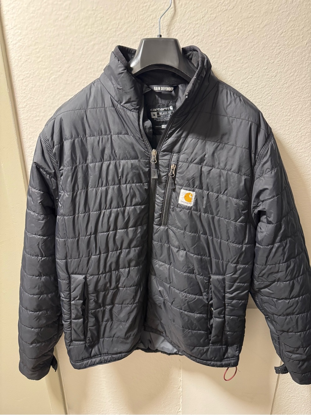 Carhartt Men’s Dark Gray Quilted Puffer Jacket